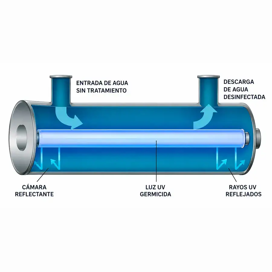 Hidroserver Desinfeccion Agua Uv Grafico Explicativo
