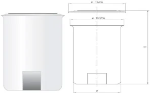 Hidroserver Depositos Aguas Polietileno Vertical Con Tapa Bac