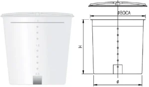 Hidroserver Depositos Aguas Polietileno Vertical Con Tapa Cec